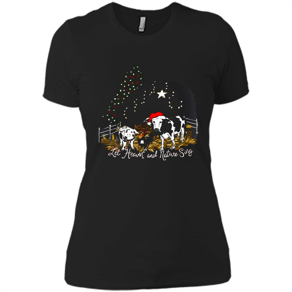 Let Heaven And Nature Sing Christmas Sweater PINGPONG - Ladies' Boyfriend T-Shirt