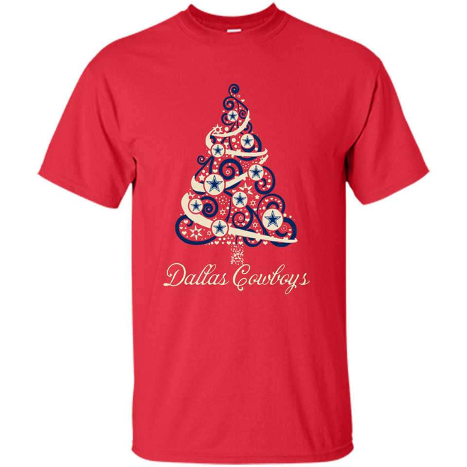 Dallas Cowboys NFL Football Team Logo Christmas Tree T-Shirt - Shirt