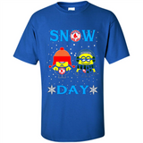 Snow Day Shirt For Boston Red Sox Vs Minion Fans pingpong