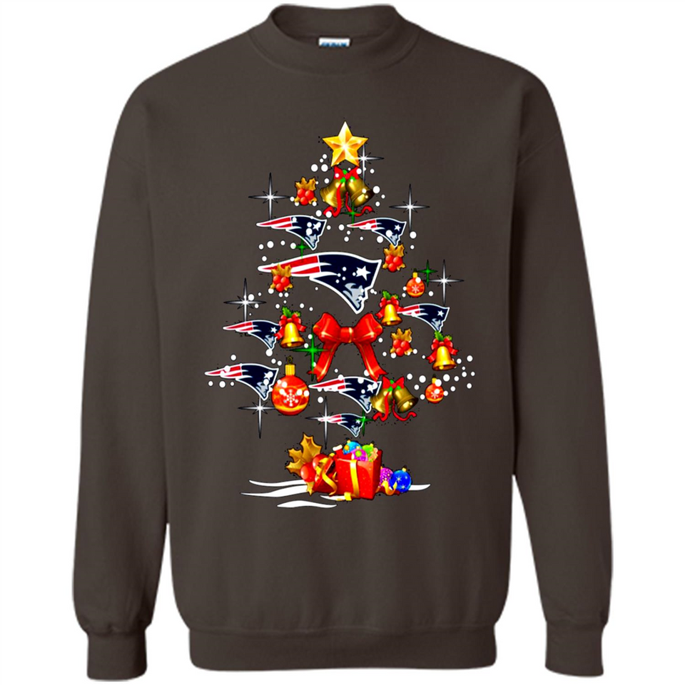 New England Patriots Christmas Tree sweater PINGPONG