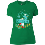 Snoopy Christmas San Jose Sharks - Ladies' Boyfriend T-Shirt