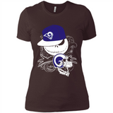 Jack Skellington The Nightmare Before Christmas-Rams Football - Ladies' Boyfriend T-Shirt