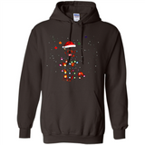 Rottweiler Santa Lights Christmas Dog Xmas Sweatshirt - Hoodie