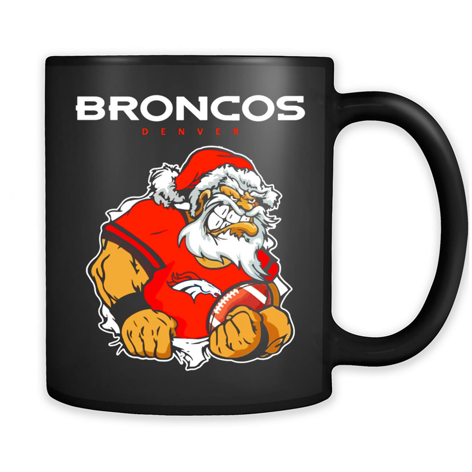Grumpy Santa Claus Broncos Denver Football Team PINGPONG