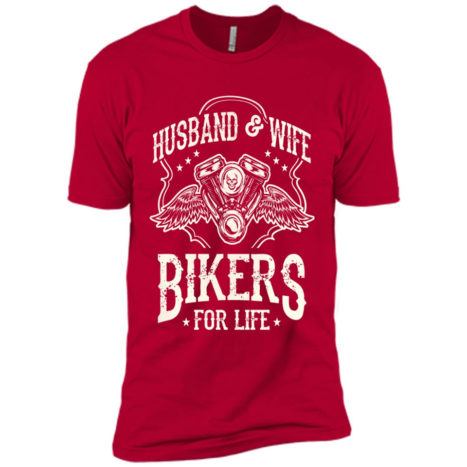 Husband & Wife Biker For Life Couple