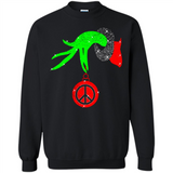 Christmas The Grinch Hand Holding Hippie Ornament - Sweatshirt