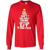 Funny Christmas Tree Drinking Sweatshirt Adult Boozy Festive - Long Sleeve T-Shirt