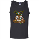 Reindeer Poop Emoji Cute Merry Christmas T-Shirt - Tank Top