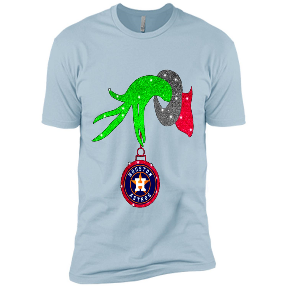 GRINCH HAND HOLDING HOUSTON ASTROS GLITTER CHRISTMAS PINGPONG
