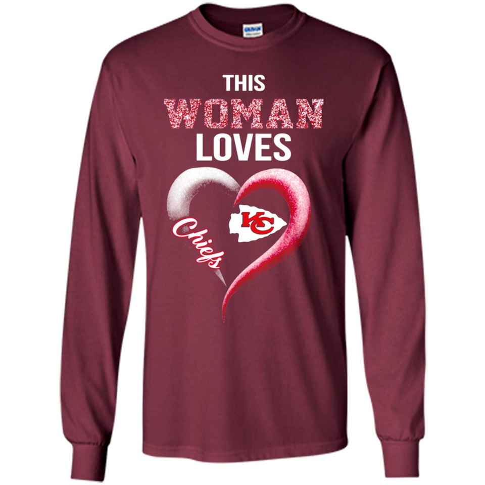This Woman love Chiefs NFL football team - Long Sleeve T-Shirt