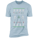 Christmas Ugly Sweater Cycling - Best Ugly Christmas Sweater - Premium Short Sleeve T-Shirt