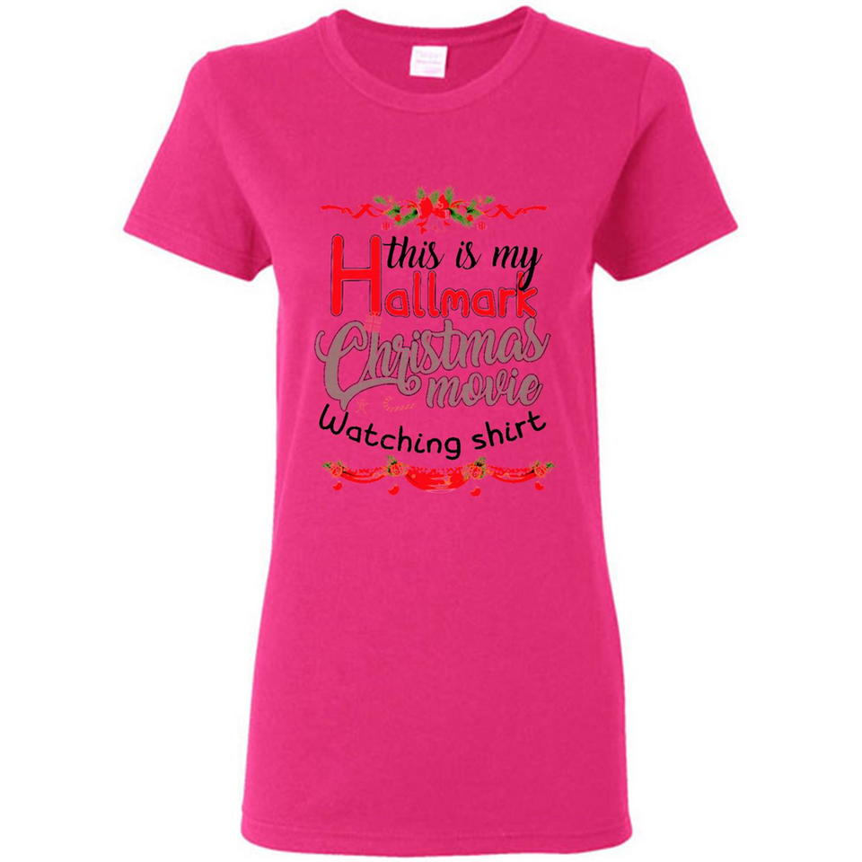 This My Movies Hallmark-Christmas Loves Is T-Shirt - Ladies Short-Sleeve