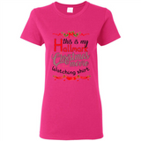 This My Movies Hallmark-Christmas Loves Is T-Shirt - Ladies Short-Sleeve