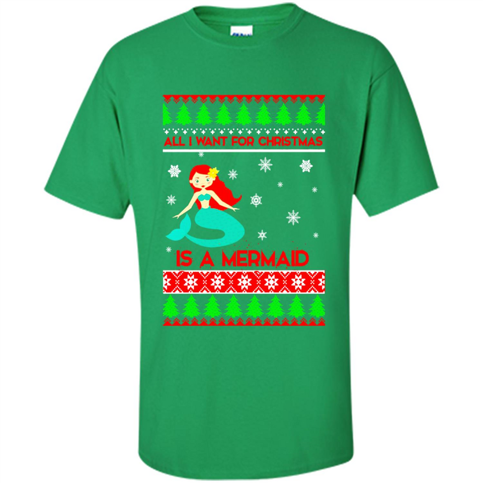 All I Want For Christmas Is A Mermaid ugly PINGPONG
