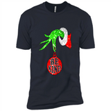 Christma Season With Green Grinch Hand Be Kind - Premium Short Sleeve T-Shirt