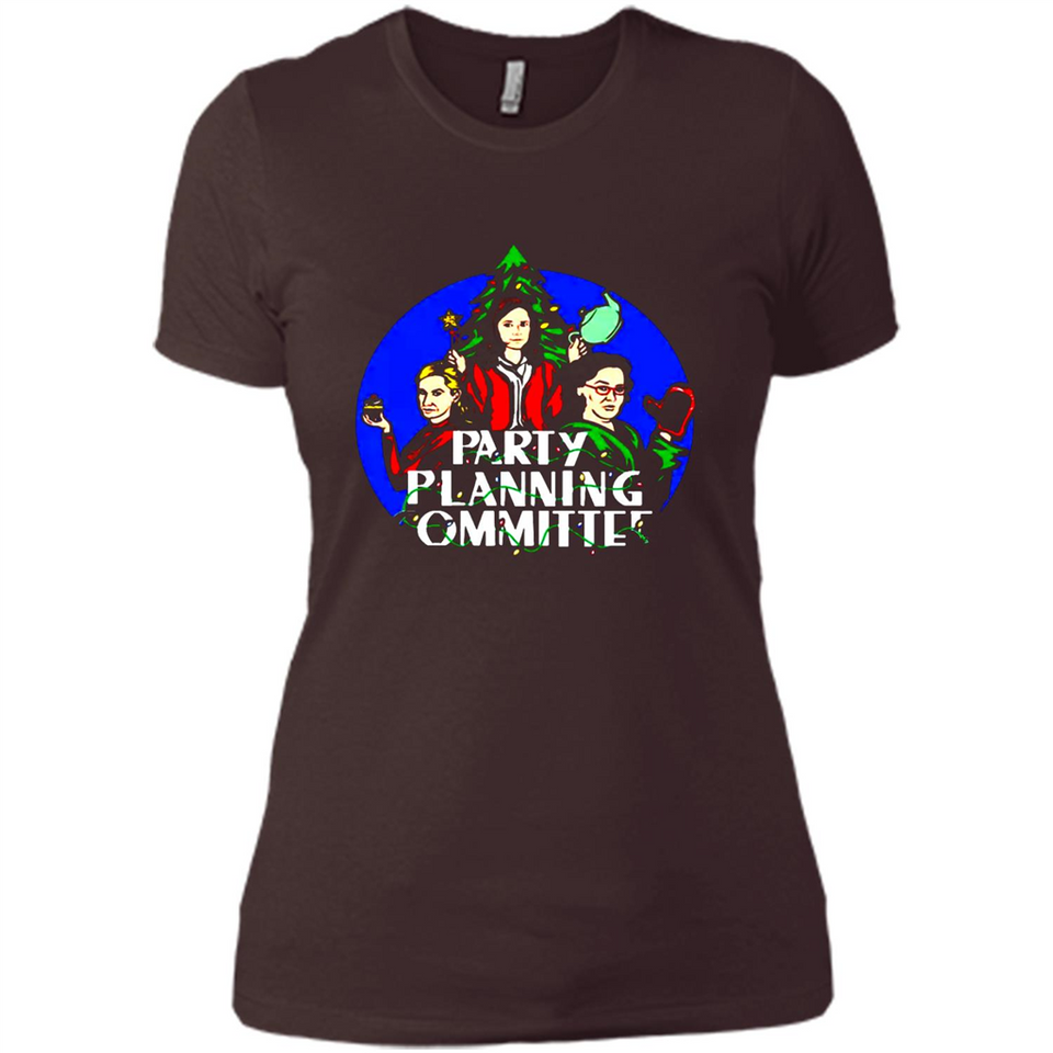 Party Planning Committee Christmas T-Shirt - Ladies' Boyfriend T-Shirt