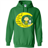 I LOVE YOU TO THE MOON AND BLACK CHARLIE BROWN AND SNOOPY