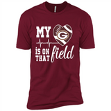 Green Bay Packers Football My Heart is on that Field - Premium Short Sleeve T-Shirt