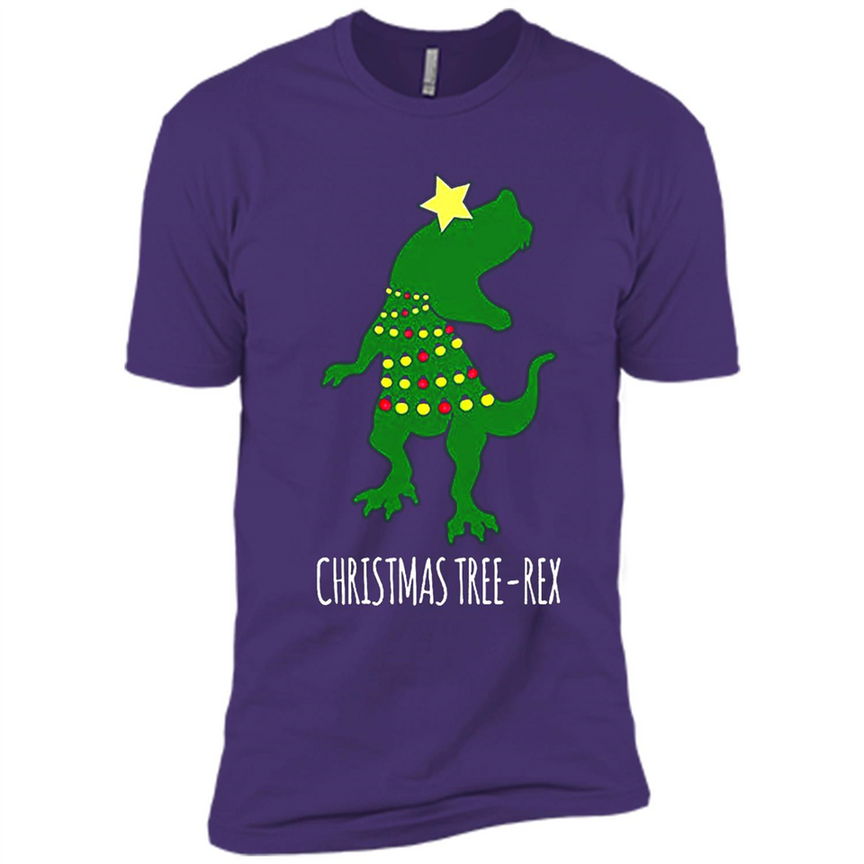 Christmas Tree Rex - Premium Short Sleeve T-Shirt