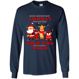 Never Underestimate A March Woman Watches Hallmark Movies Sweatshirt PINGPONG