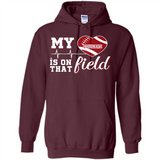 Washington State Cougars Football My Heart is on that Field - Hoodie