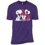 Snoopy loves NBA Chicago Bulls - Premium Short Sleeve T-Shirt