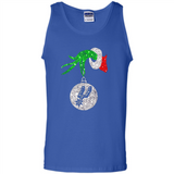 Amazing shirt San Antonio Spurs Glitter Grinch Monogram Ornament Christmas Gift - Tank Top