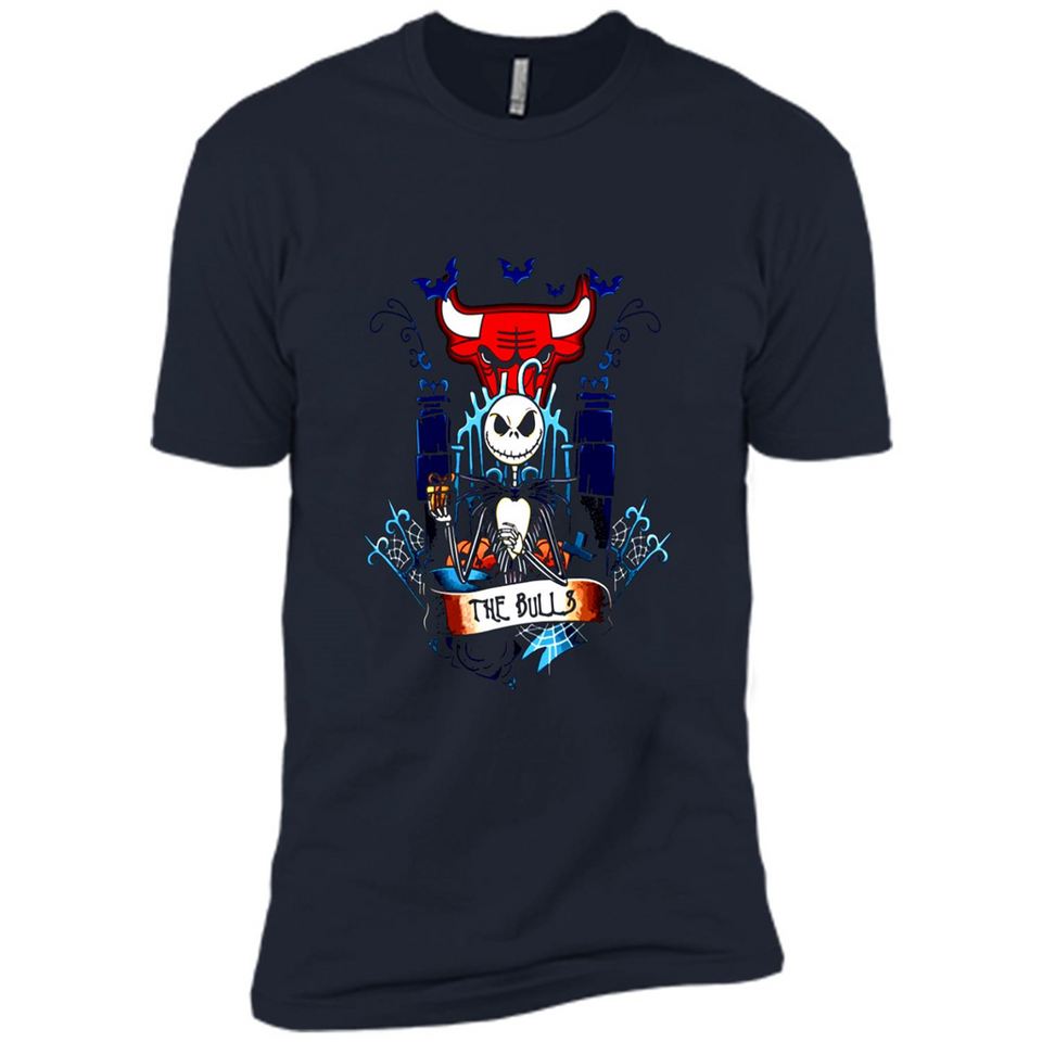 Chicago Bulls Halloween The Nightmare Before Christmas - Premium Short Sleeve T-Shirt