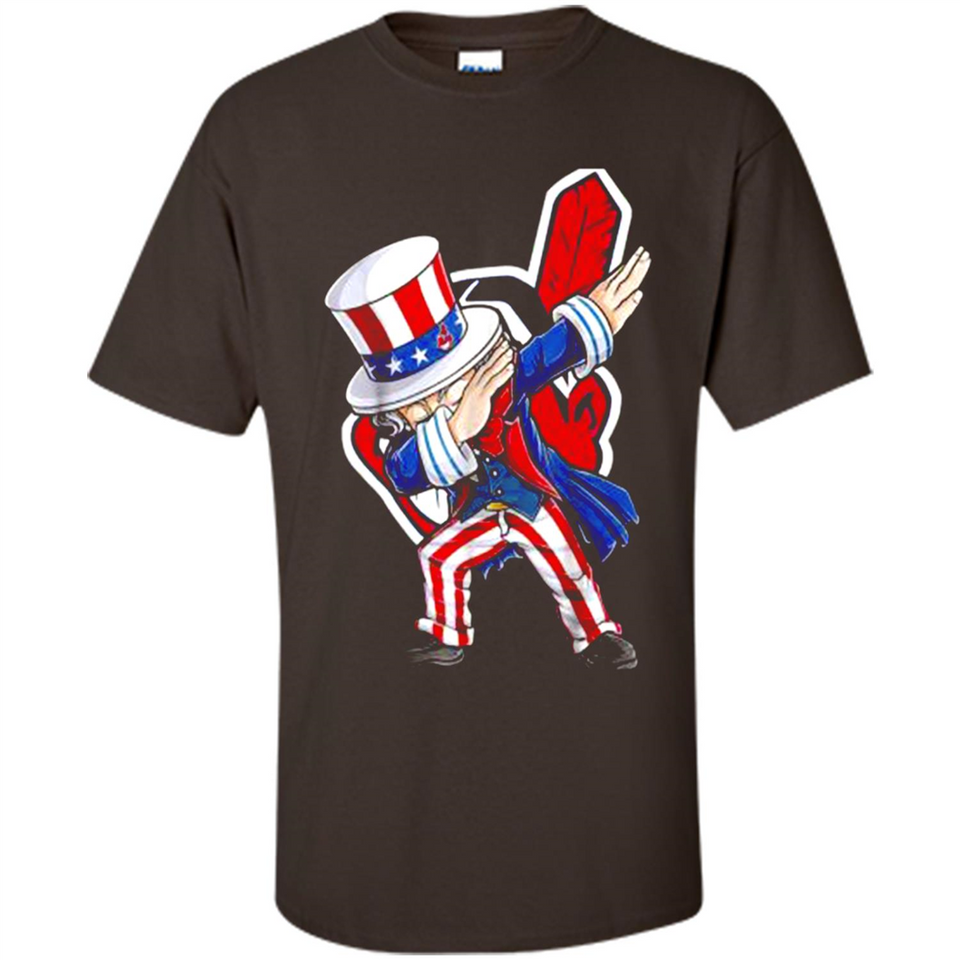 MLB CLEVELAND INDIANS UNCLE SAM DABBING INDEPENDENCE DAY
