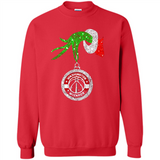 Funny Washington Wizards Glitter Grinch Monogram Ornament Christmas - Sweatshirt
