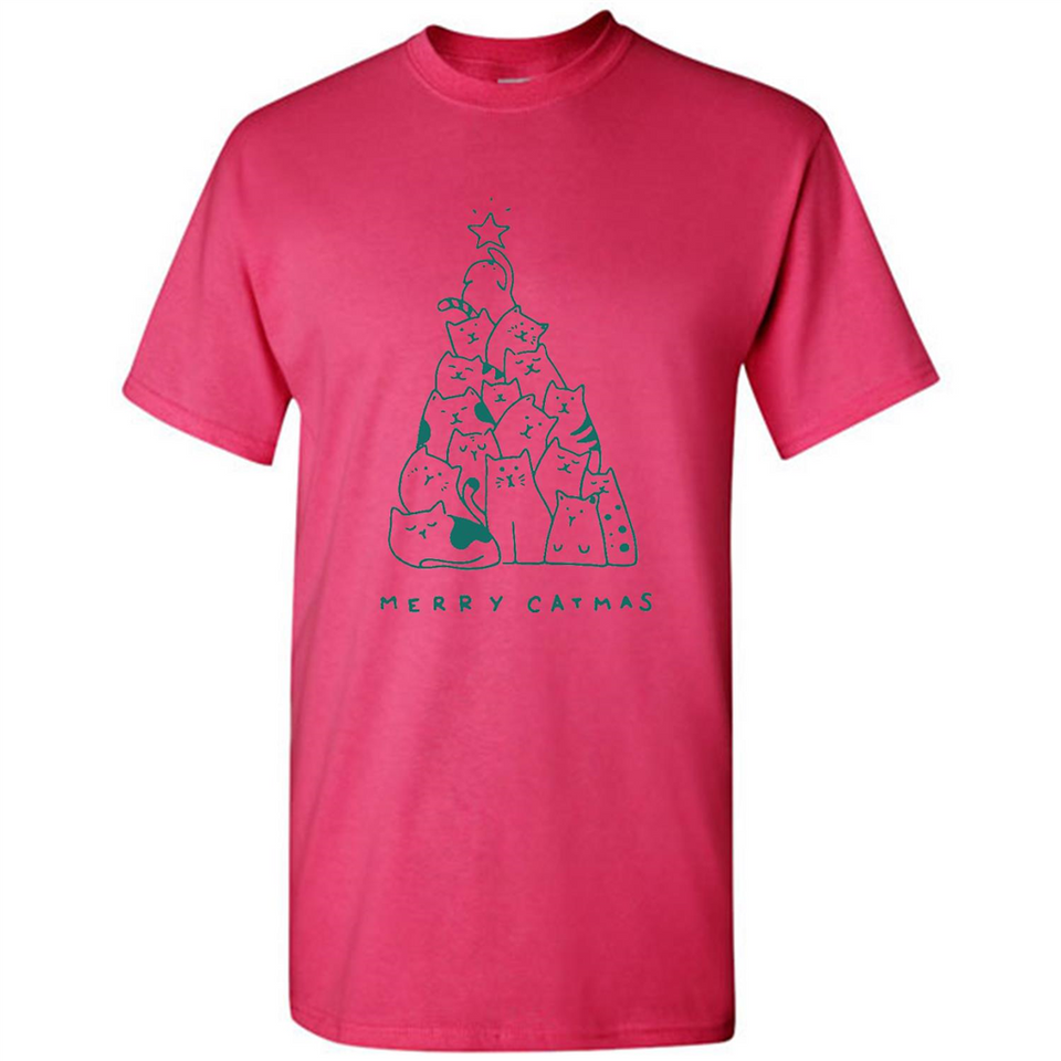 Merry Catmas Funny Cat Christmas Tree Sweatshirt - Shirt