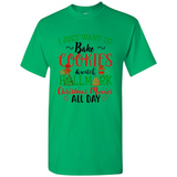 I just Want to bake Cookies and watch Hallmark Christmas movies White T-Shirt - Shirt