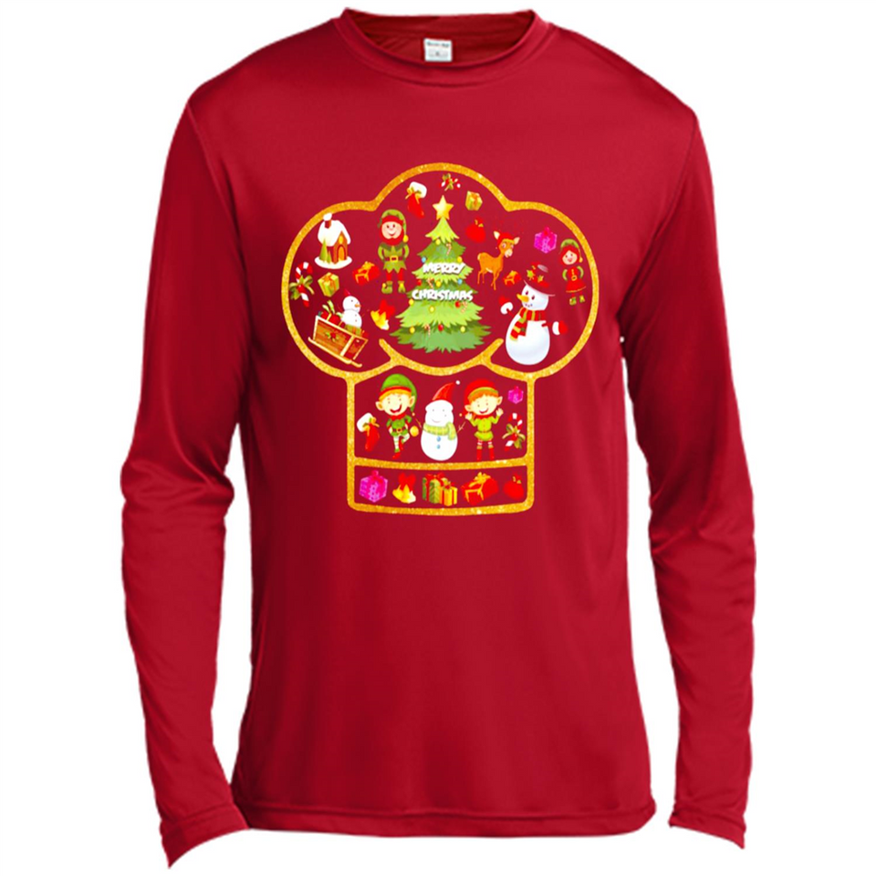 Chef Hat Christmas Ornament - Canvas Long Sleeve T-Shirt