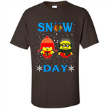 Snow Day Shirt For Chicago Blackhawks Vs Minion Fans pingpong