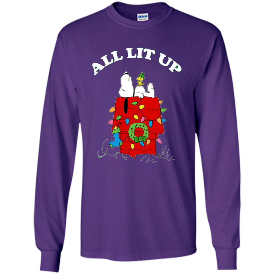 Peanuts By Schulz Snoopy Young Men_s Christmas - Long Sleeve T-Shirt