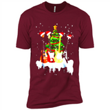 Santa Hat Electric Guitar Classical Guitar Christmas shirt Ladies' Boyfriend