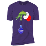 Grinch Holding American Flag ornament Christmas