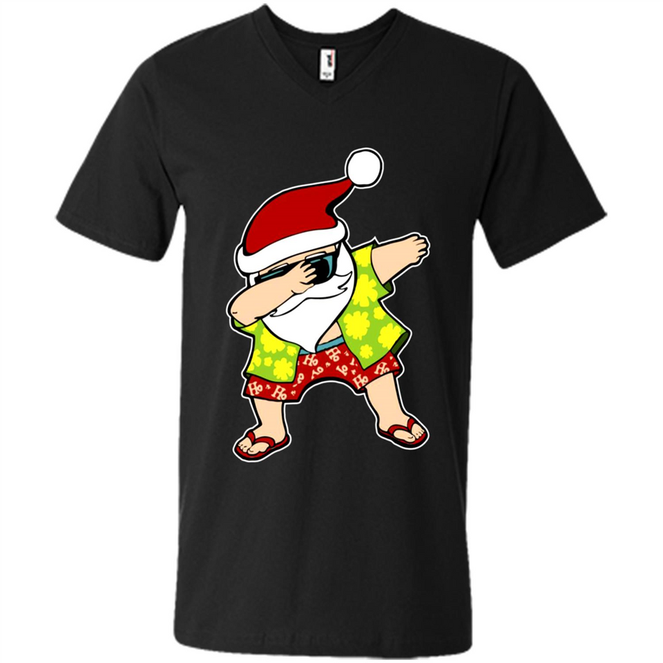 Dabbing Santa Christmas In July 1 - Men's V-Neck