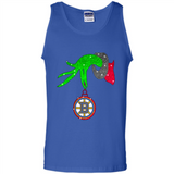 GRINCH HAND HOLDING BOSTON BRUINS GLITTER CHRISTMAS PINGPONG