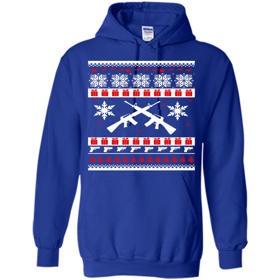 Rifle I Want Rifle Guns For Christmas ugly - Hoodie