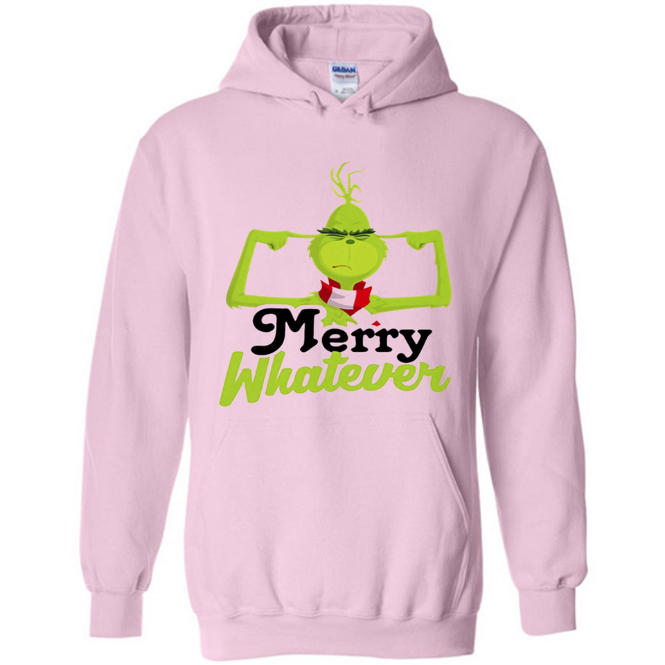 Grinch Merry Whatever Funny Christmas Sporty - Hoodie