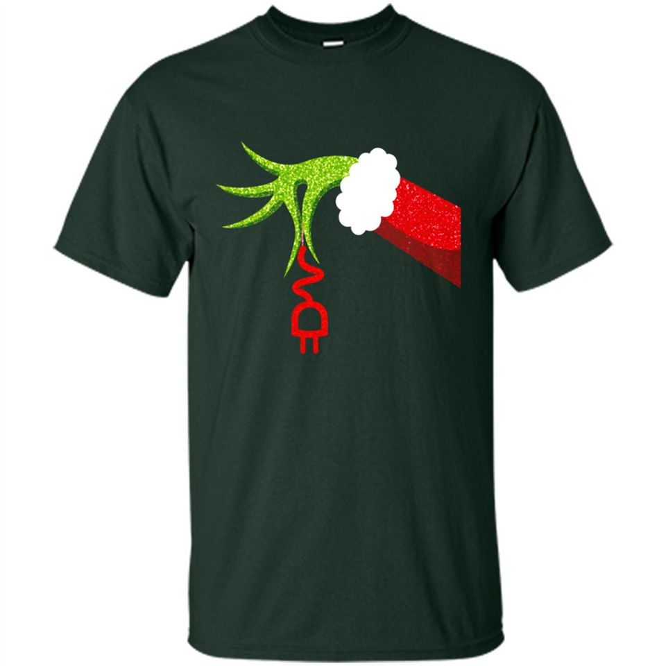 Funny Grinch Hand Holding Electrician Ornament Christmas PING PONG