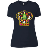 Chef Hat Christmas Ornament - Ladies' Boyfriend T-Shirt