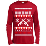 Rifle I Want Rifle Guns For Christmas ugly - Canvas Long Sleeve T-Shirt