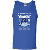Police boyfriend Shark Blue Line Tee