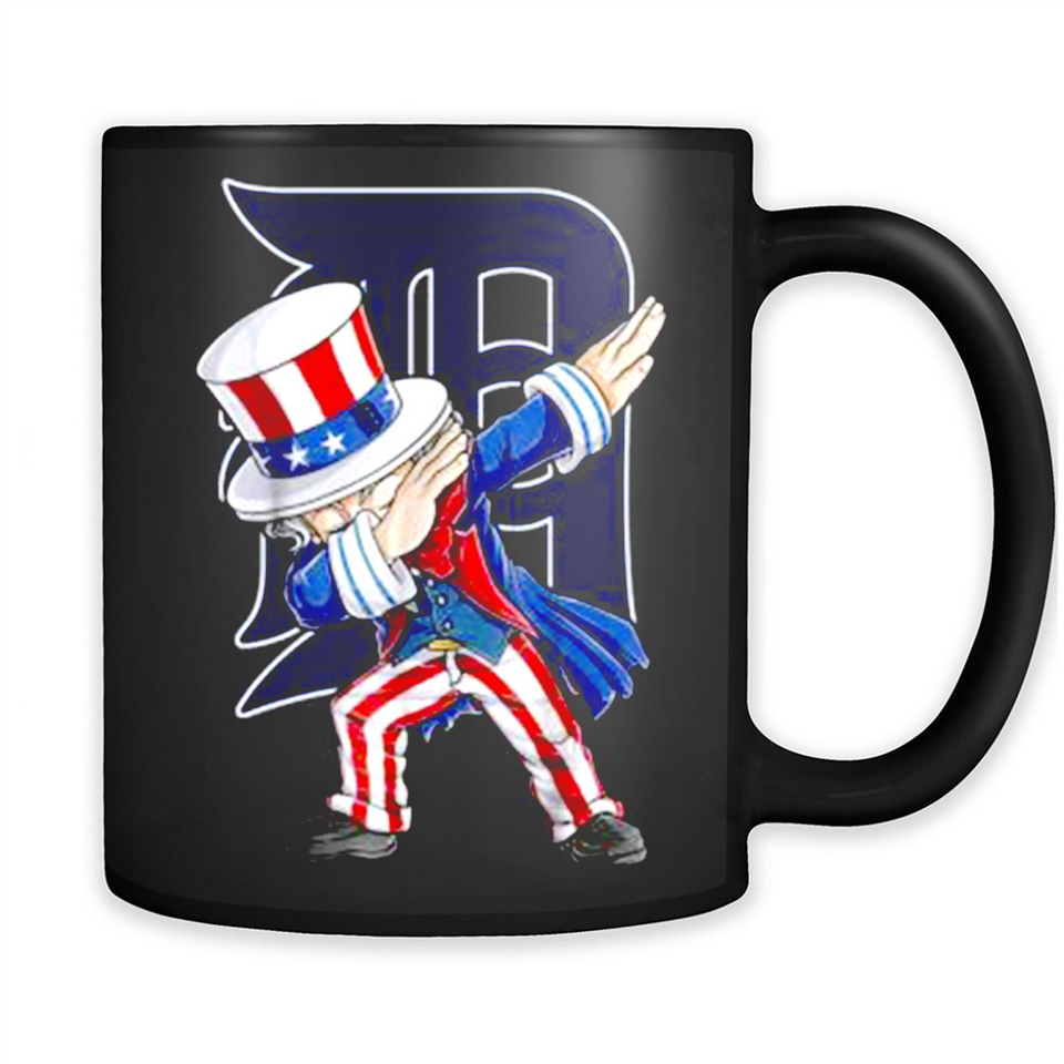 MLB DETROIT TIGERS UNCLE SAM DABBING INDEPENDENCE DAY