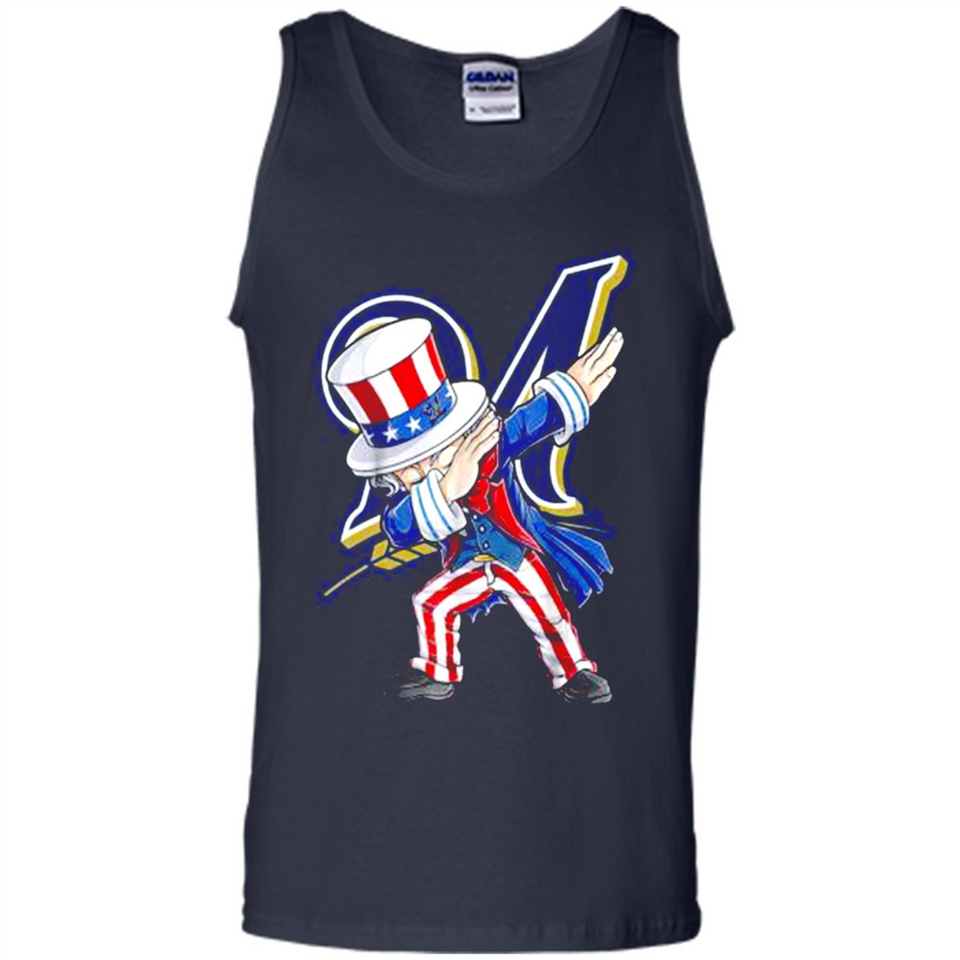 MLB MILWAUKEE BREWERS UNCLE SAM DABBING INDEPENDENCE DAY