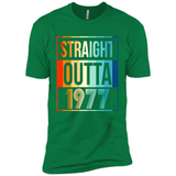 Retro Straight Outta 1977 41 Years Old - Premium Short Sleeve T-Shirt