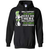 Shirt For Dr Seuss Cat And Seattle Seahawks Fans - Hoodie