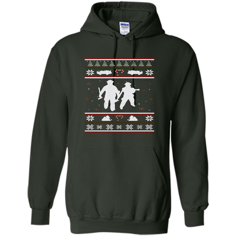 Christmas Ugly Sweater Firefighter Ugly Christmas Sweater - Hoodie